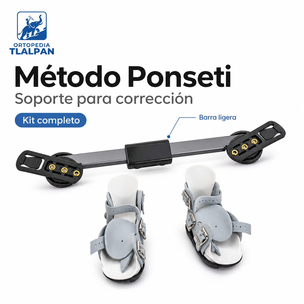 Kit completo Férulas Ponseti con Barra para Pie Equinovaro | Con Barra de Abducción Ortopédica
