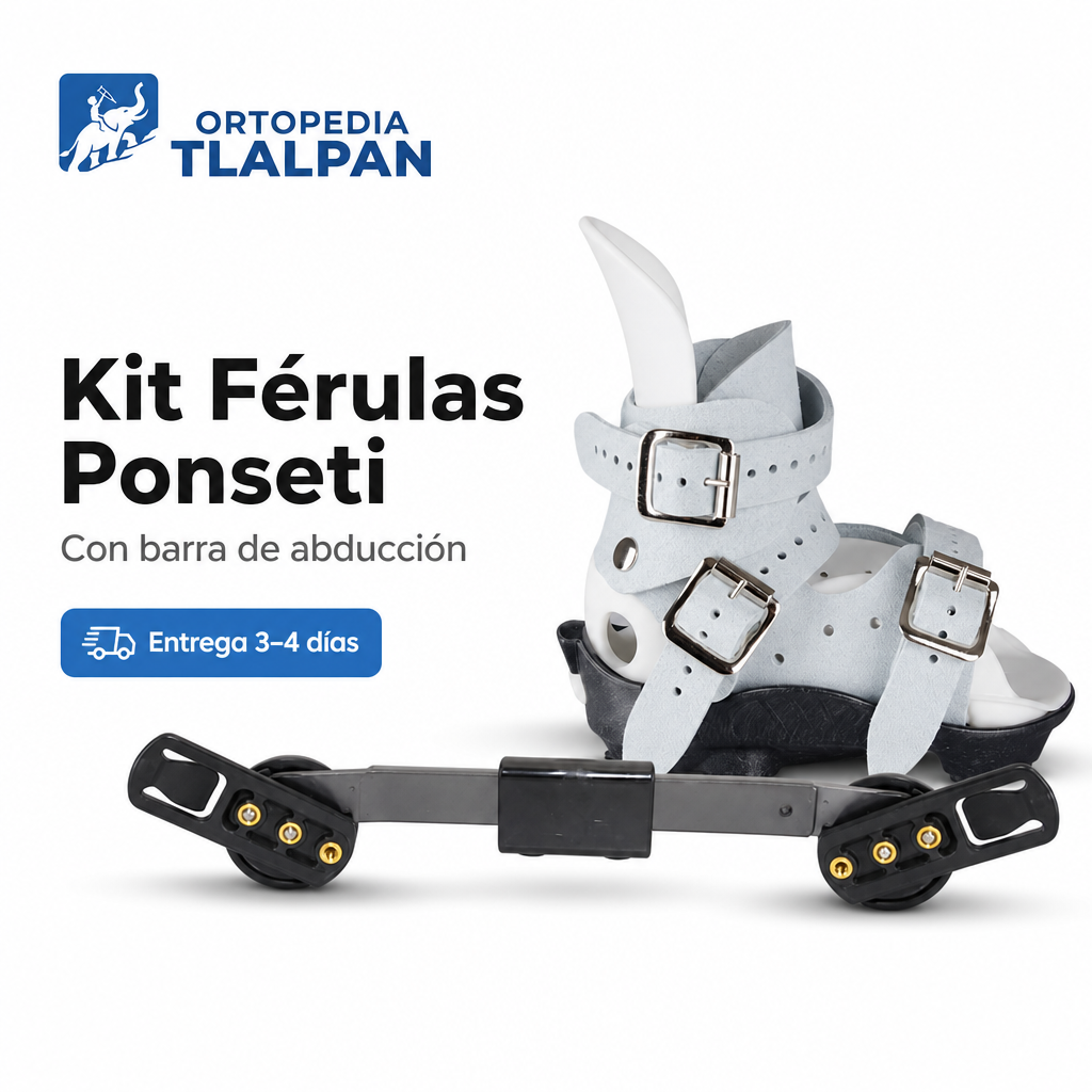 Kit completo Férulas Ponseti con Barra para Pie Equinovaro | Con Barra de Abducción Ortopédica