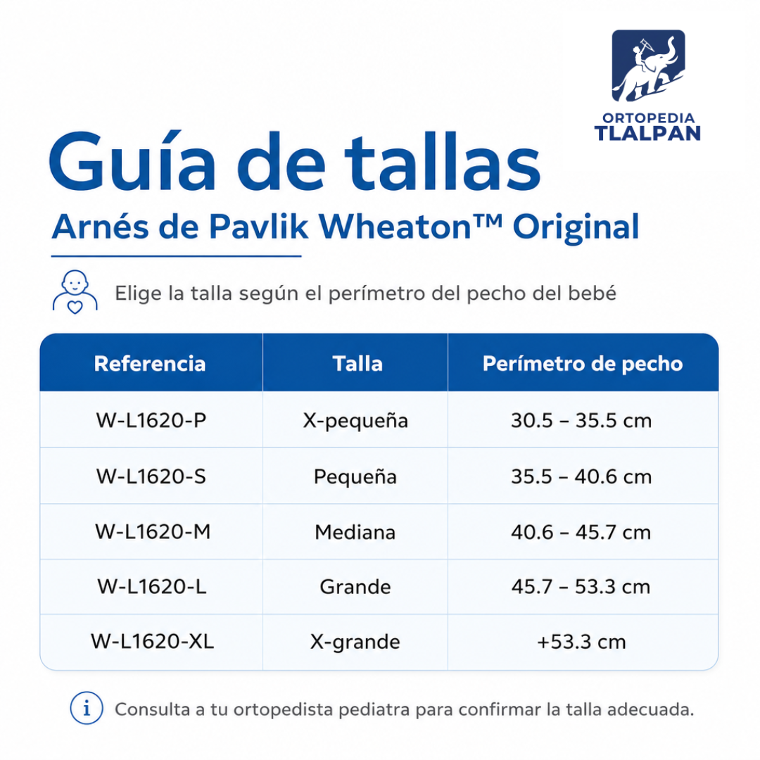 Arnés de Pavlik Wheaton™ Original | Ortesis Displasia de Cadera en Bebés