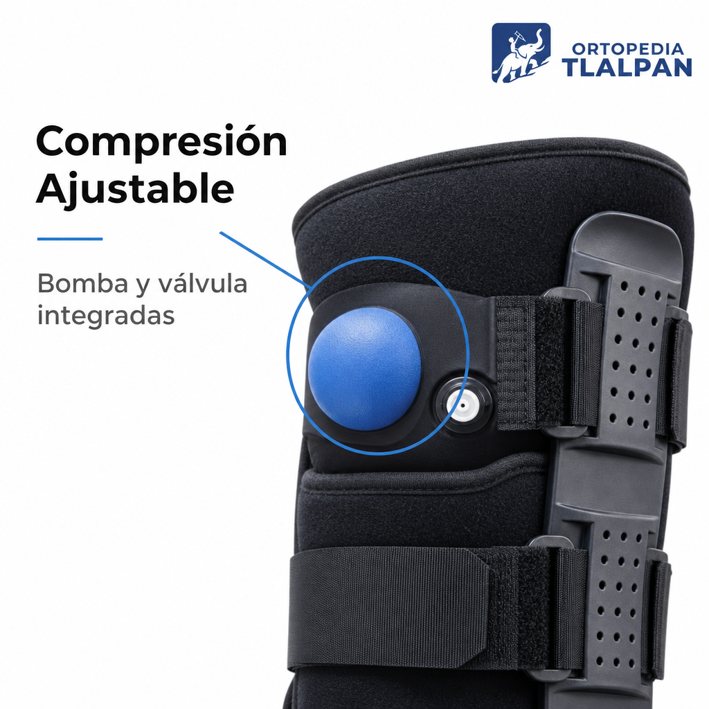Bota Walker Neumática Corta Ortopédica para Tobillo y Pie con Ajuste Seguro