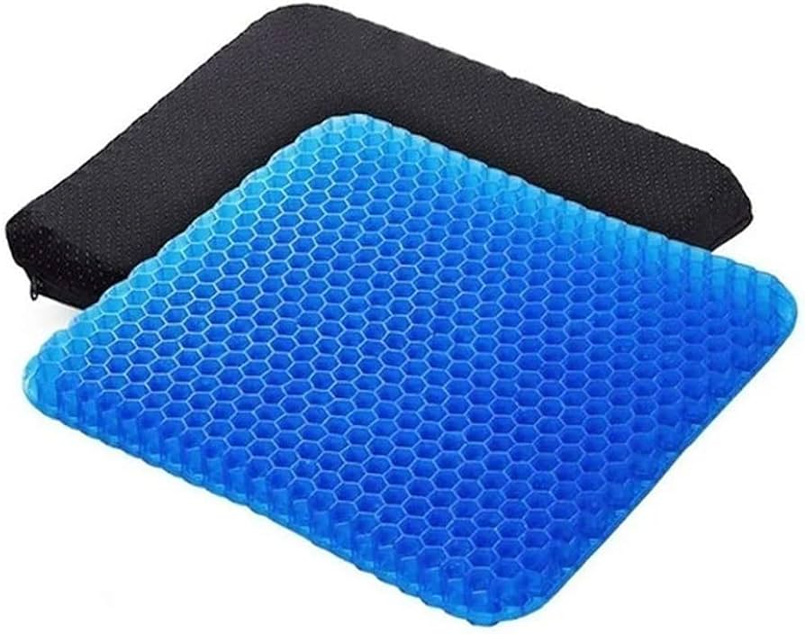 Cojín Ortopédico de Gel Ergonómico para Silla | Soporte para Espalda y Columna