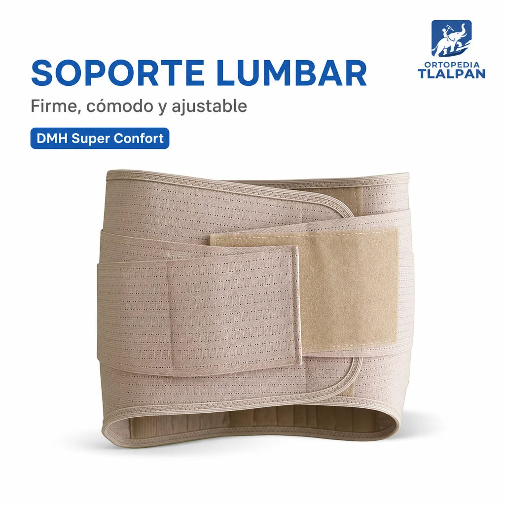 Faja Sacrolumbar Ortopédica DMH Super Confort con Soporte Lumbar y Compresión Ajustable