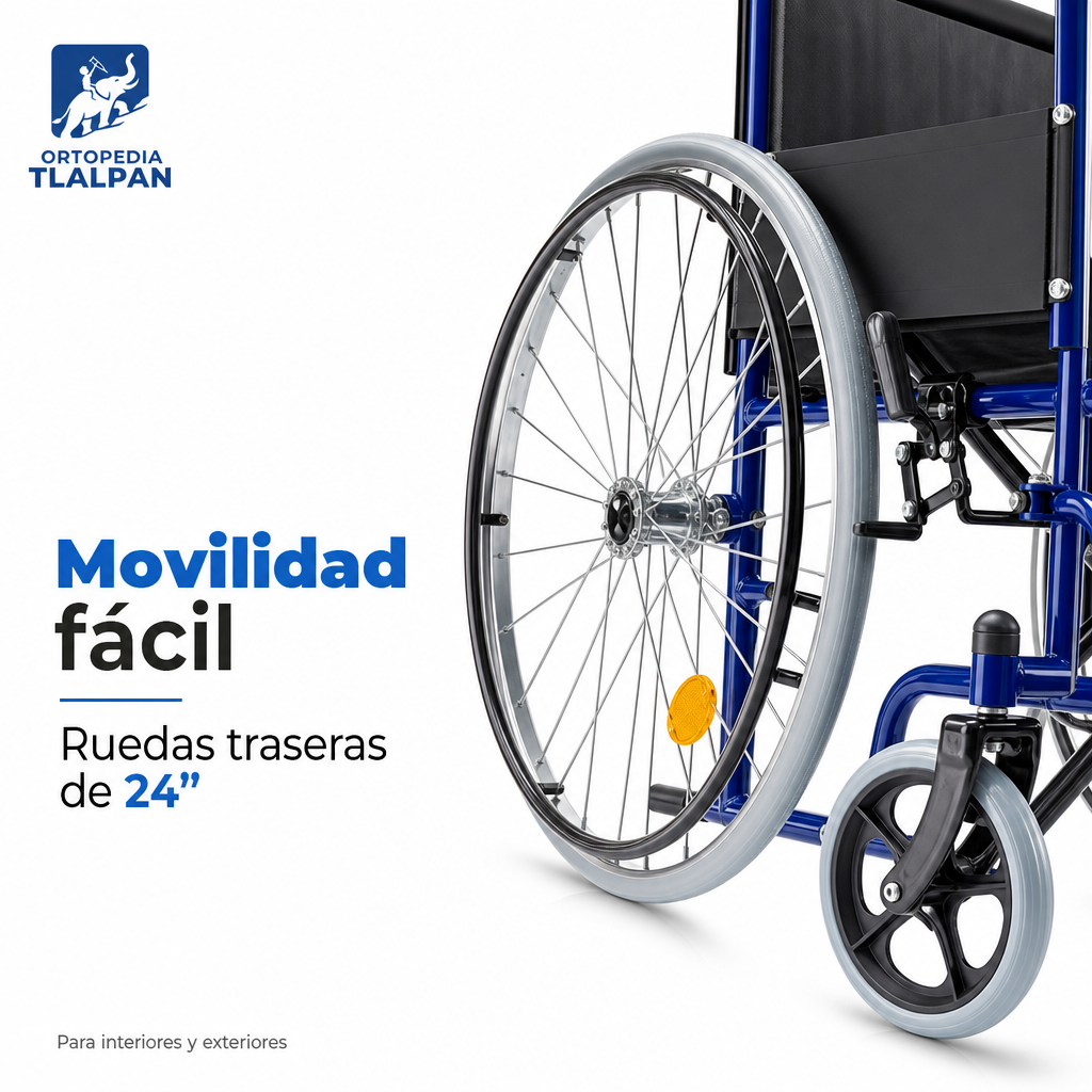 Silla de Ruedas Económica Mobicare | Resistente, Cómoda y Funcional para Uso Diario