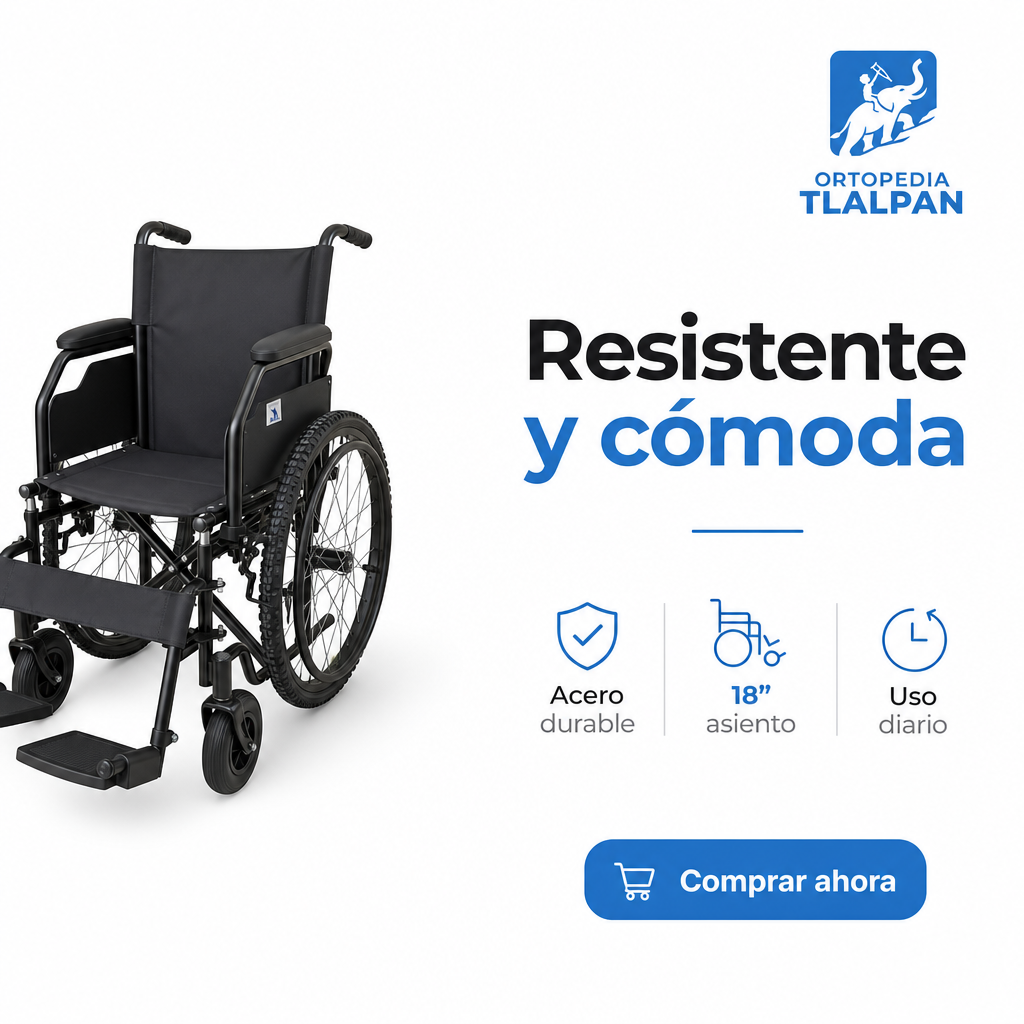Silla de ruedas Todo terreno Elefante | Silla de ruedas de acero resistente con Ruedas Neumáticas 24" para uso diario hasta 110kg