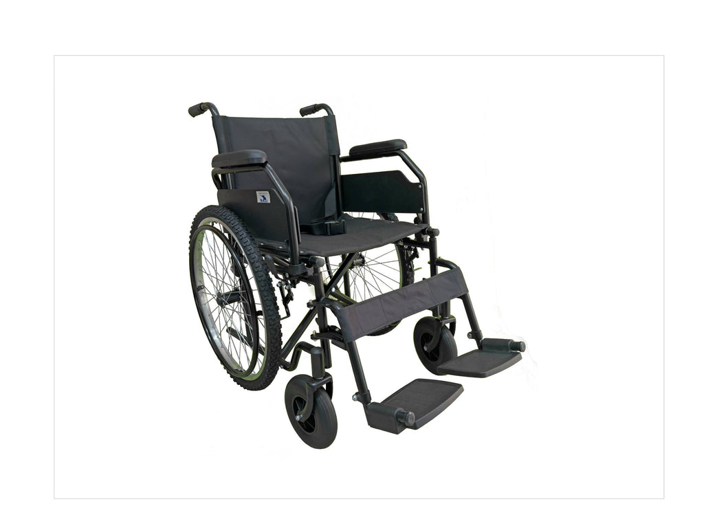 Silla de ruedas Todo terreno Elefante | Silla de ruedas de acero resistente con Ruedas Neumáticas 24" para uso diario hasta 110kg